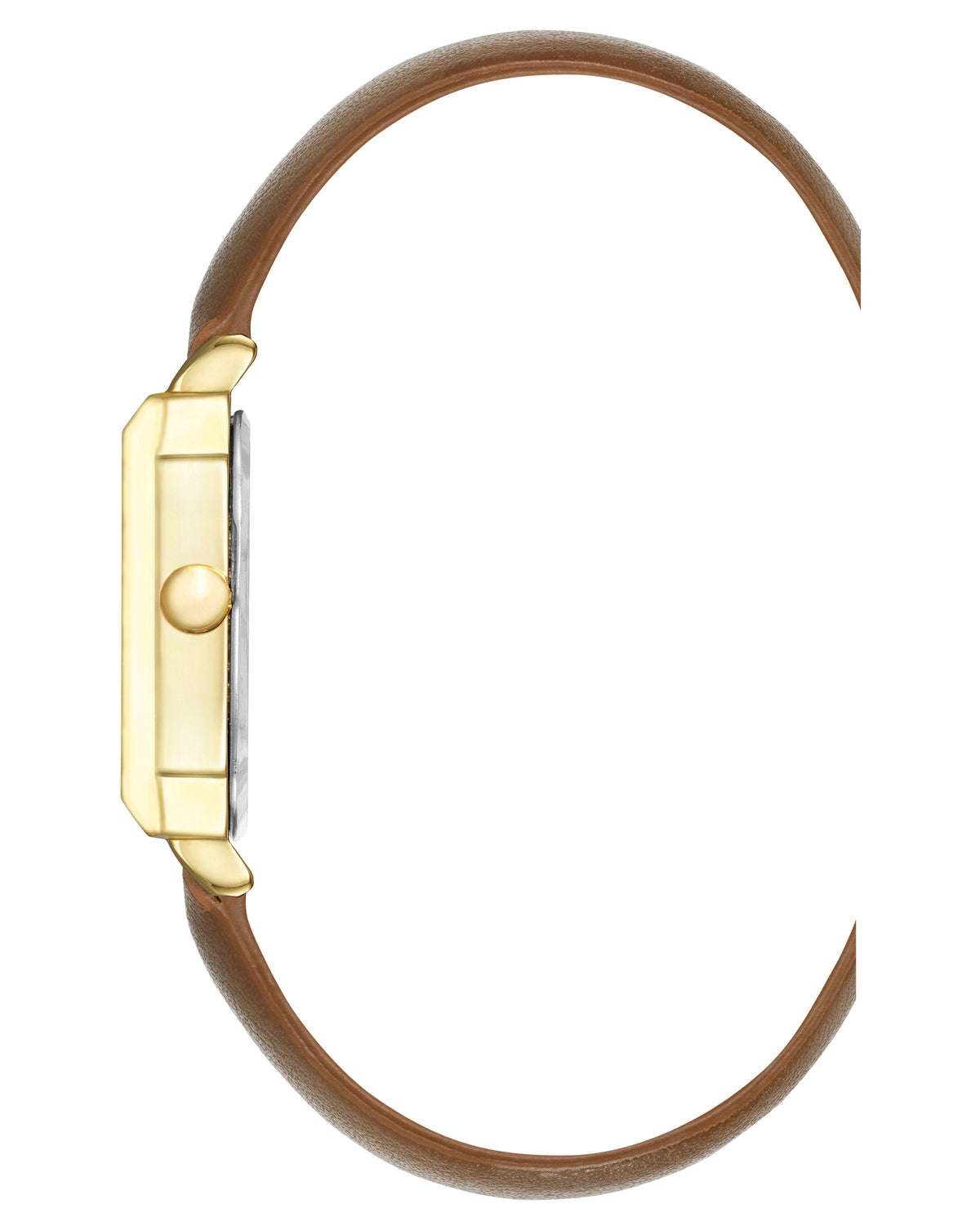 Octagonal Case Strap Watch