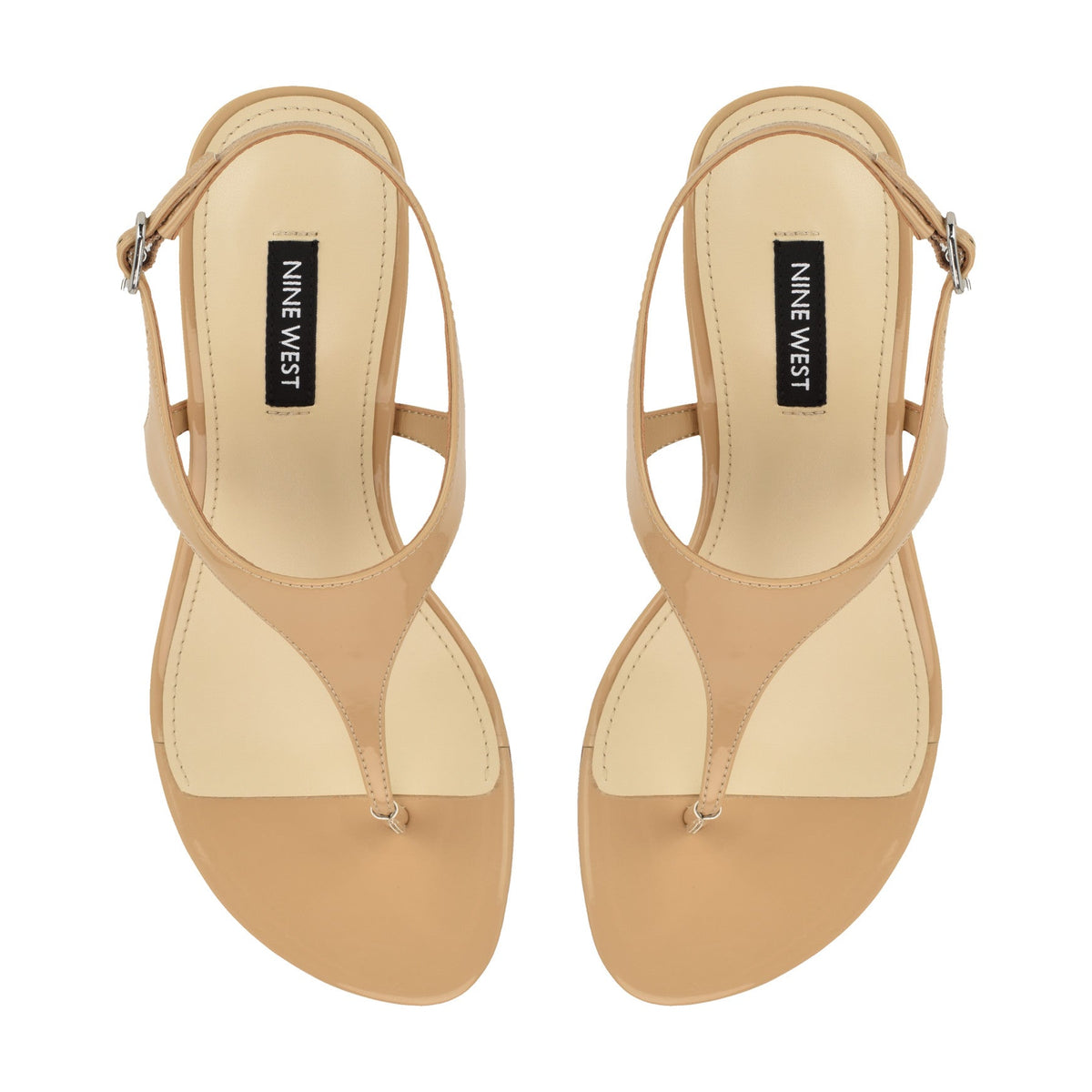 Noir Heeled Thong Sandals