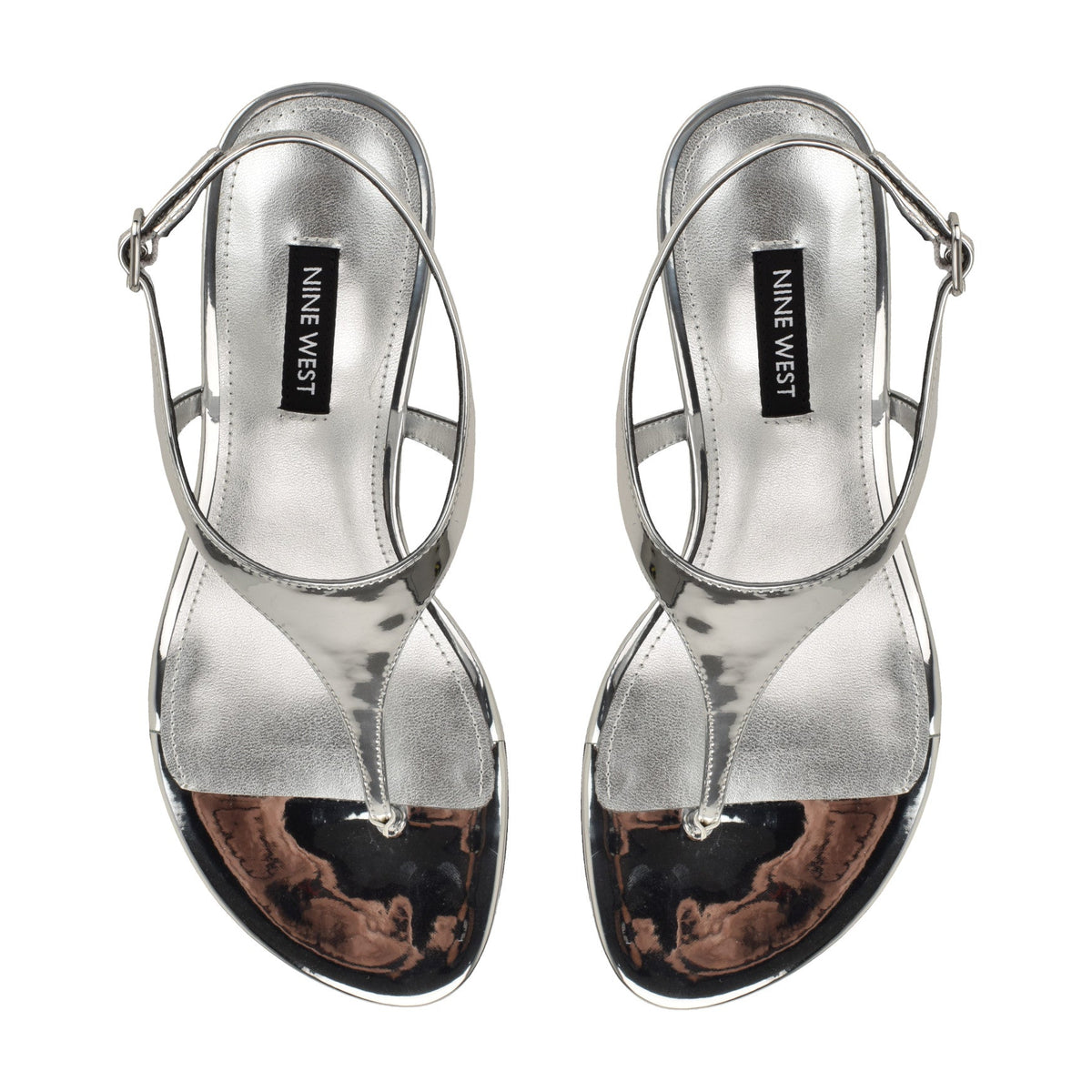 Noir Heeled Thong Sandals