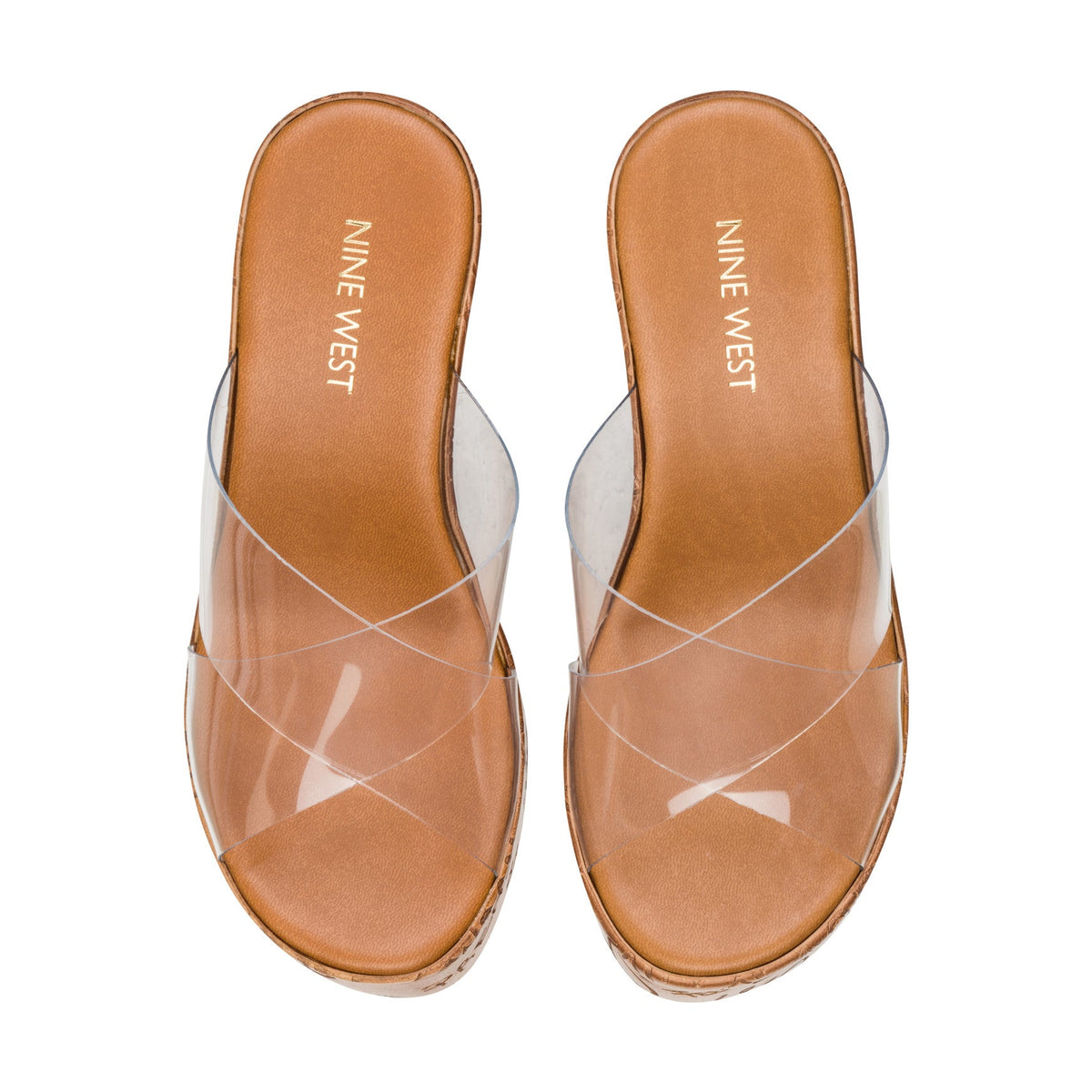 Lezza Cross Band Platform Wedges