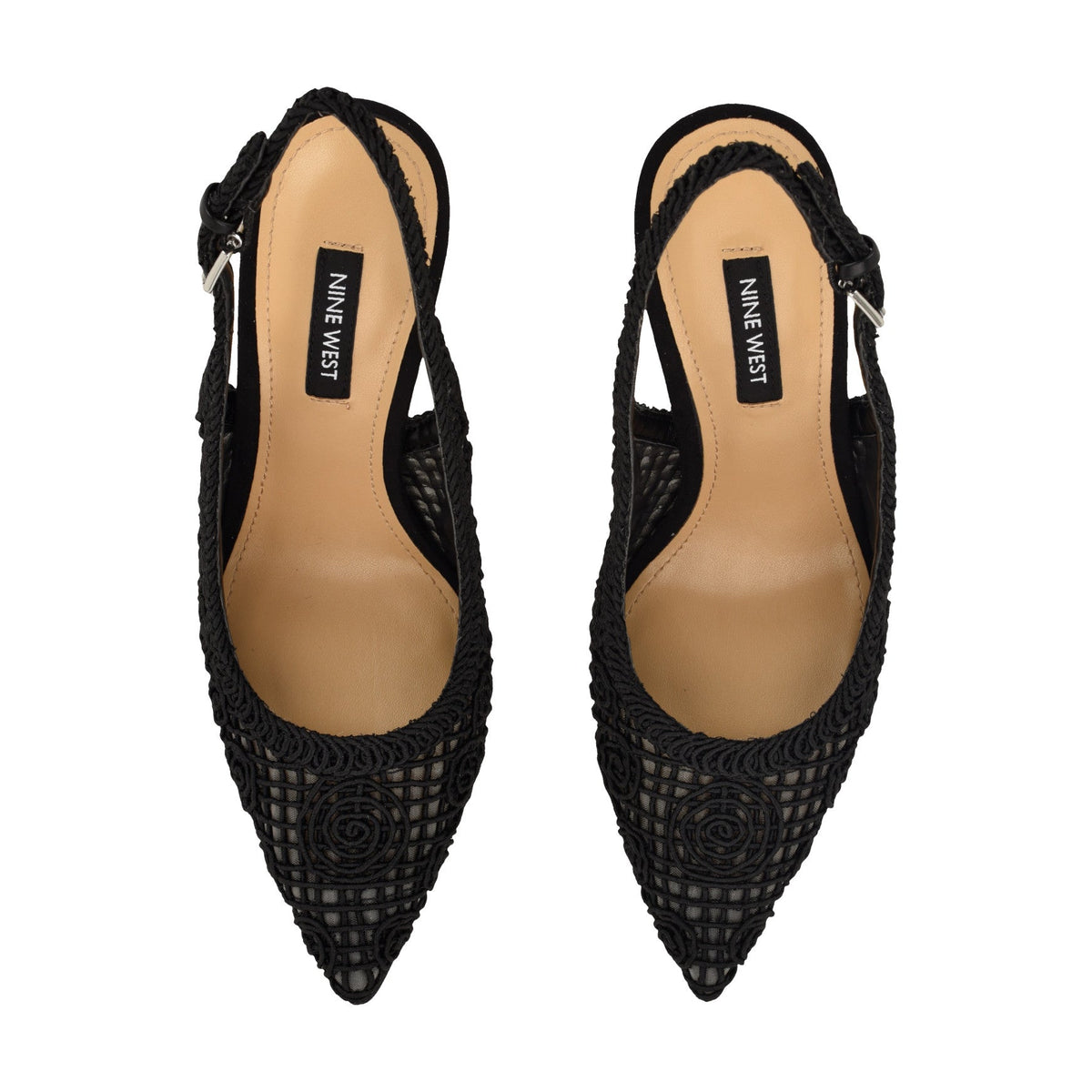 Fantels Woven Slingback Pumps