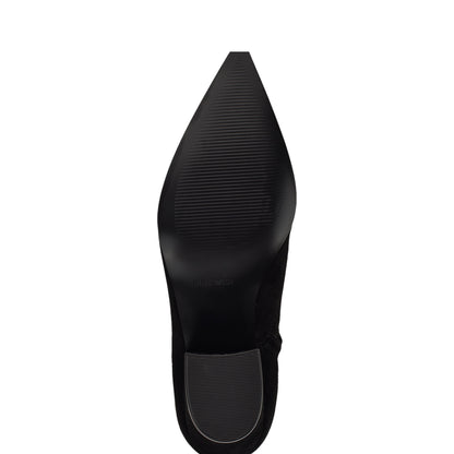 Savie Block Heel Ankle Leather Booties