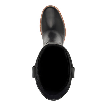 Hecee Block Heel Tailored Leather Boots