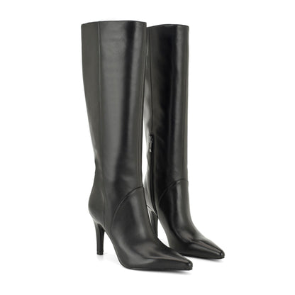 Korin Wide Calf Knee High Leather Boots