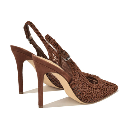Fantels Woven Slingback Pumps