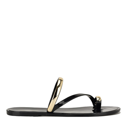 Seashell Jelly Flat Sandals