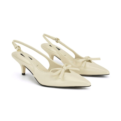 Lyrical Bow Slingback Pumps