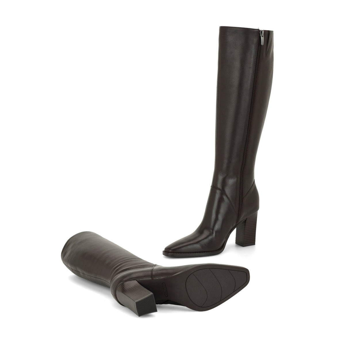 Zetta Leather Knee High Boots
