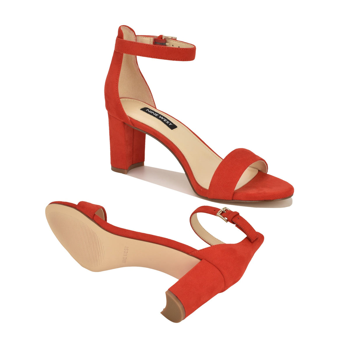 Pruce Ankle Strap Block Heel Sandals