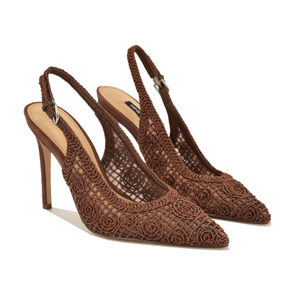 Fantels Woven Slingback Pumps