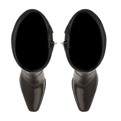 Zetta Leather Knee High Boots