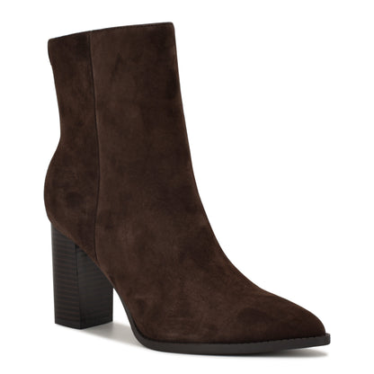 Tessay 9x9 Block Heel Leather Booties