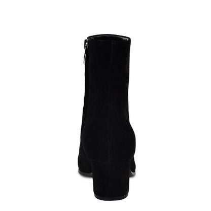 Savie Block Heel Ankle Leather Booties