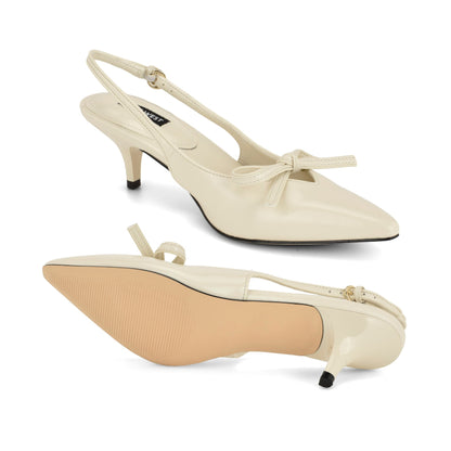 Lyrical Bow Slingback Pumps