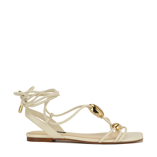 Niraa Ankle Wrap Flat Sandals