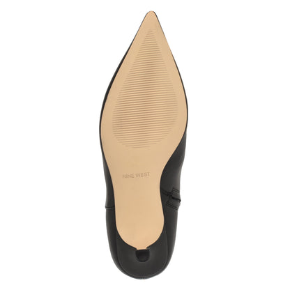 Somas Kitten Heel Wide Calf Leather Boots