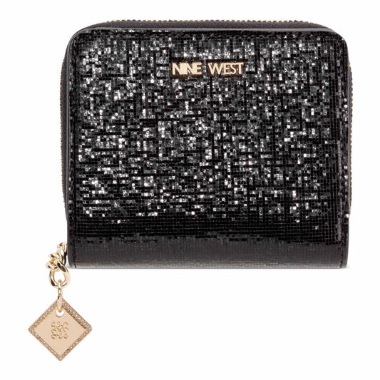 Kristina Zip Around Wallet with adornment