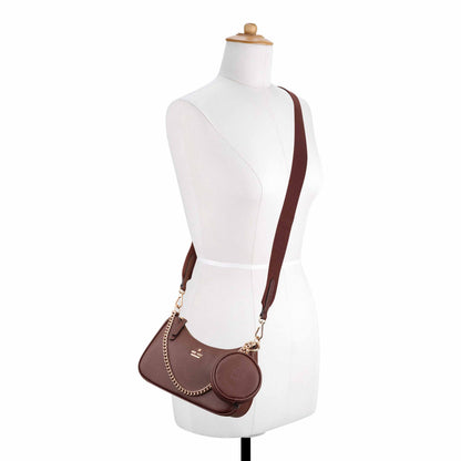 Luela Convertible Shoulder Crossbody Bag Duo with Pouch Gift Set