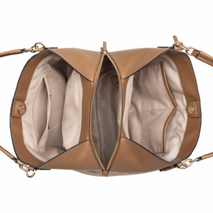 Deacon Large Triple Compartment Shoulder Bag