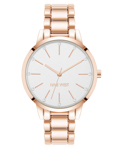 Crystal Accented Bracelet Watch
