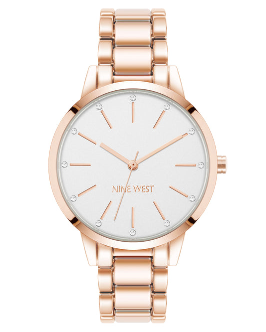 Crystal Accented Bracelet Watch