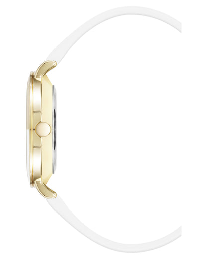 Two-Tone Bezel Strap Watch