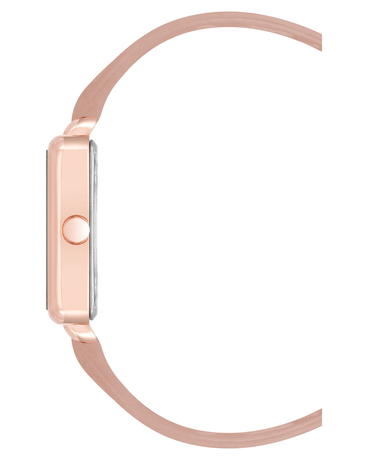 Square Case Smooth Strap Watch