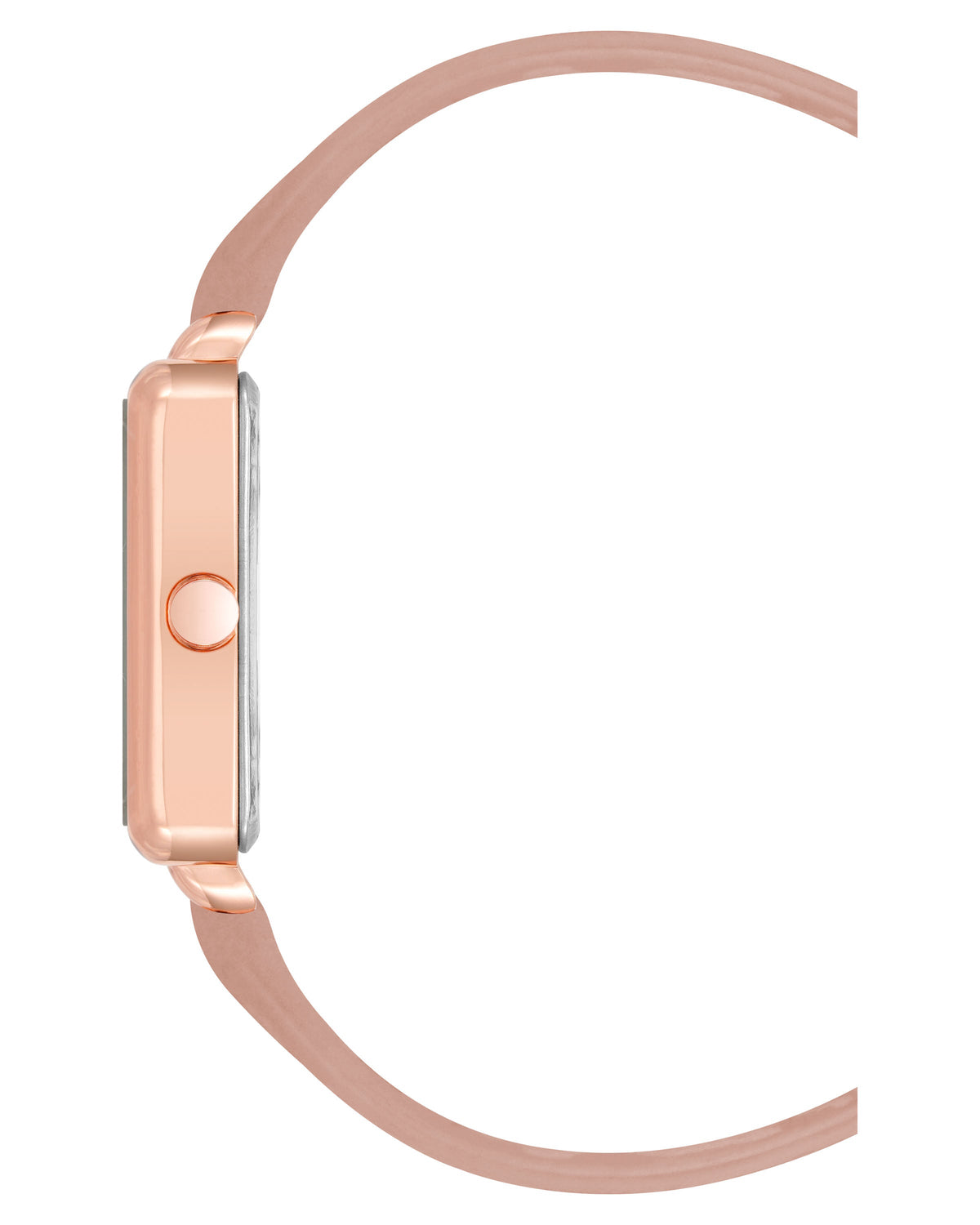 Square Case Smooth Strap Watch