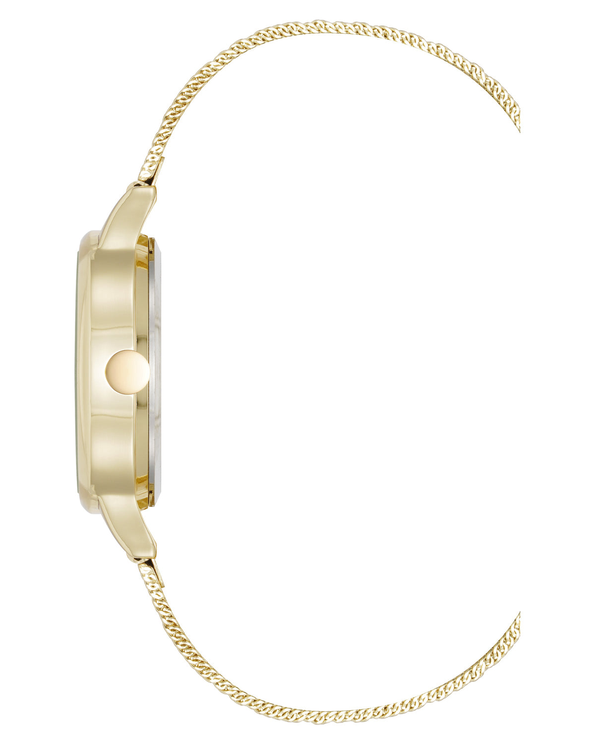 Crystal Accented Dial Mesh Watch