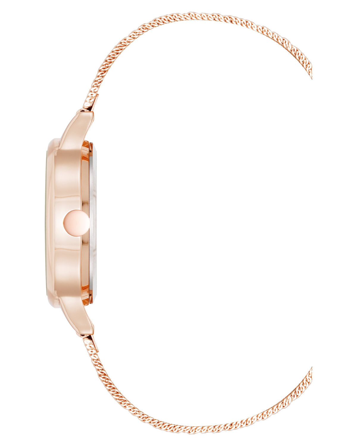 Crystal Accented Dial Mesh Watch