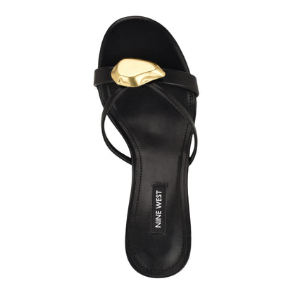 Ernise Heeled Mule Sandals