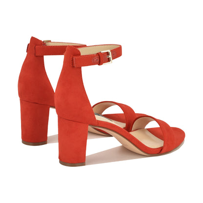 Pruce Ankle Strap Block Heel Sandals