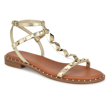 Marcila Studded Ankle Strap Sandals