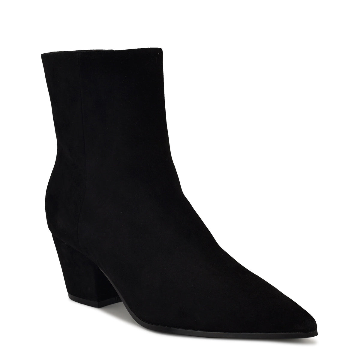 Savie Block Heel Ankle Leather Booties