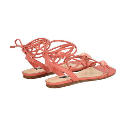 Niraa Ankle Wrap Flat Sandals