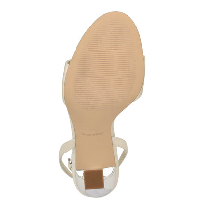Neve Rosette Ankle Strap Sandals