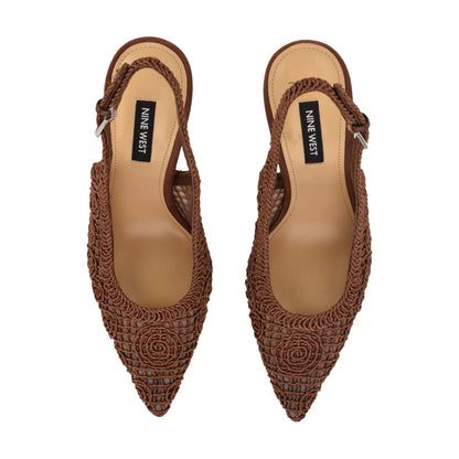 Fantels Woven Slingback Pumps