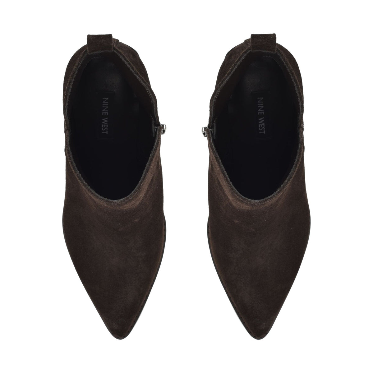 Birds Block Heel Leather Booties