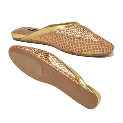 Daniela Flat Mesh Mules