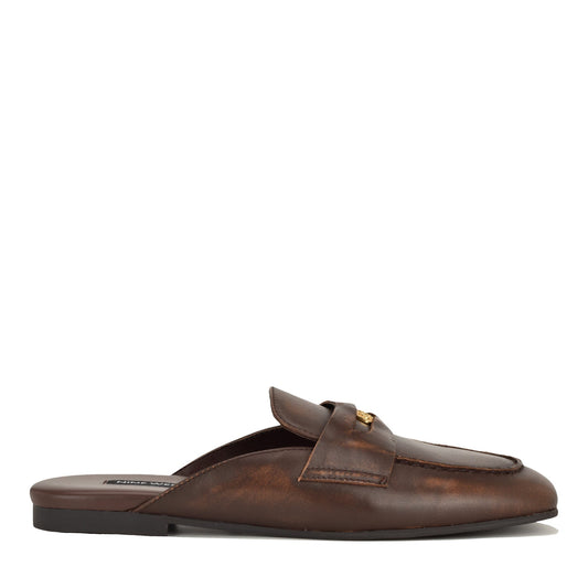Evans Leather Loafer Mules